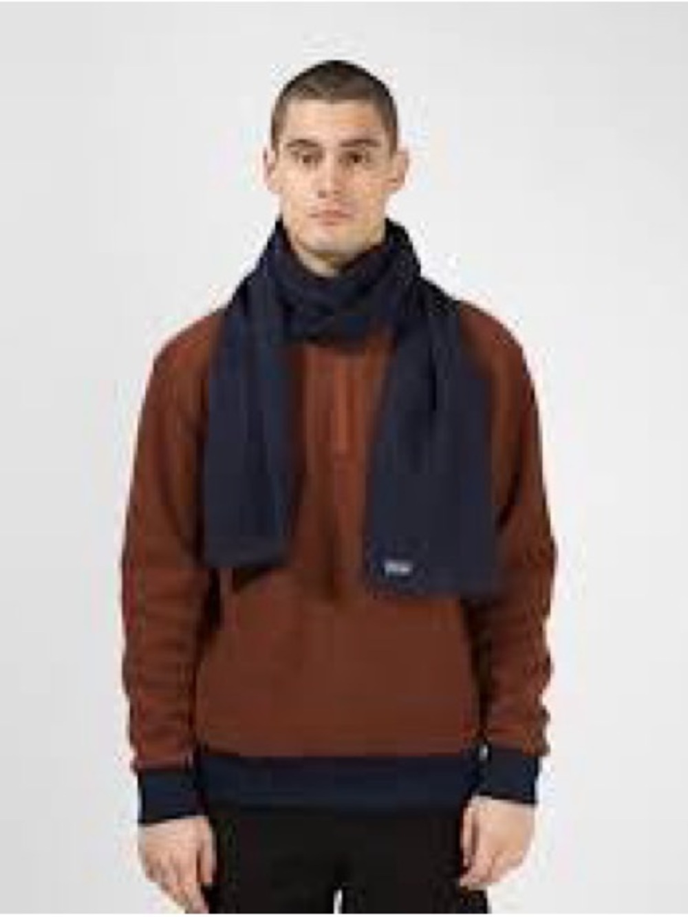 Patagonia Fjord Flannel Navy Blue Gender Neutral double layered knit texture